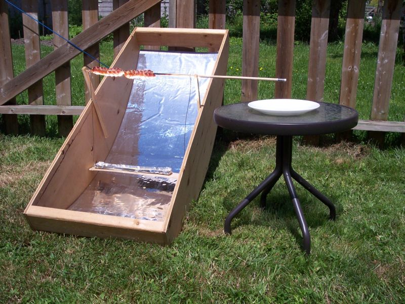 Hot Dog Solar Cooker Shoe Box