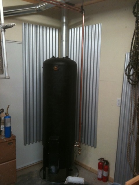 Build a rocket stove for home heating | IWillTry.org hot water tank installation diagram 